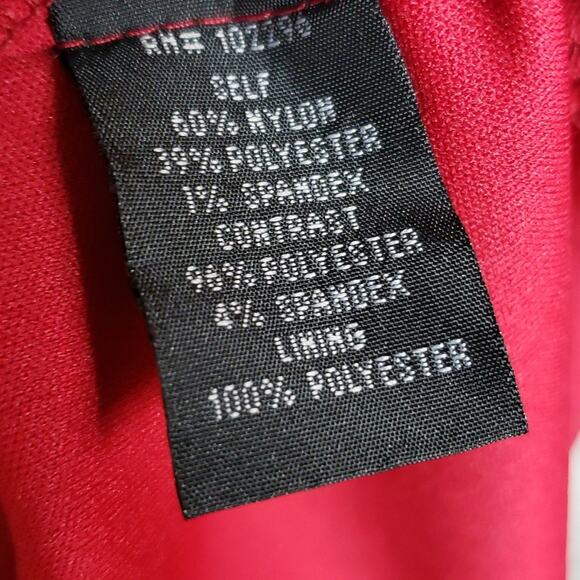 Red & Black Lace Bodycon Dress - Picture 5 of 10